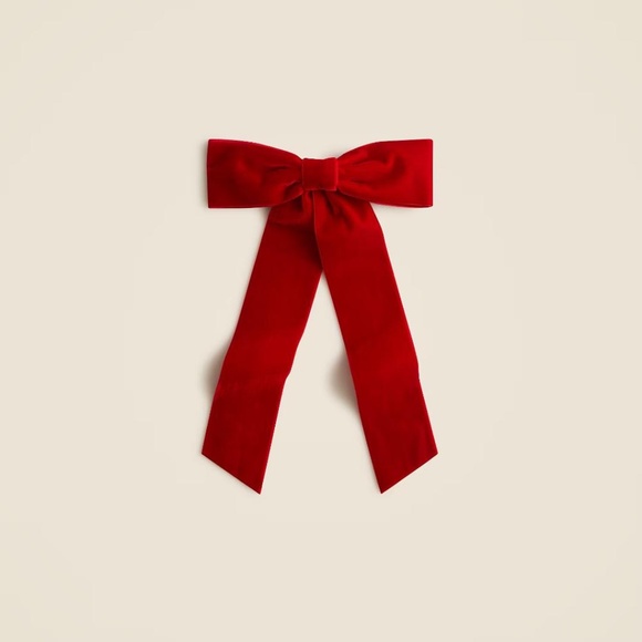 J. Crew Velvet Bow Hair Clip NWT - Picture 6 of 7